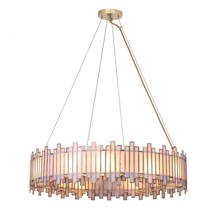 Birla 12 Light Chandelier in Brass