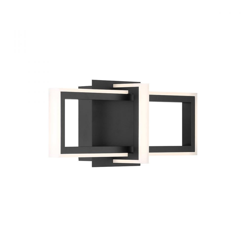 Bordo 1 Light 16" Sconce in Black