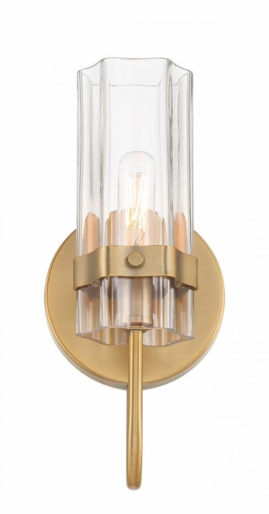 Brook 1 Light Vanity in Brass