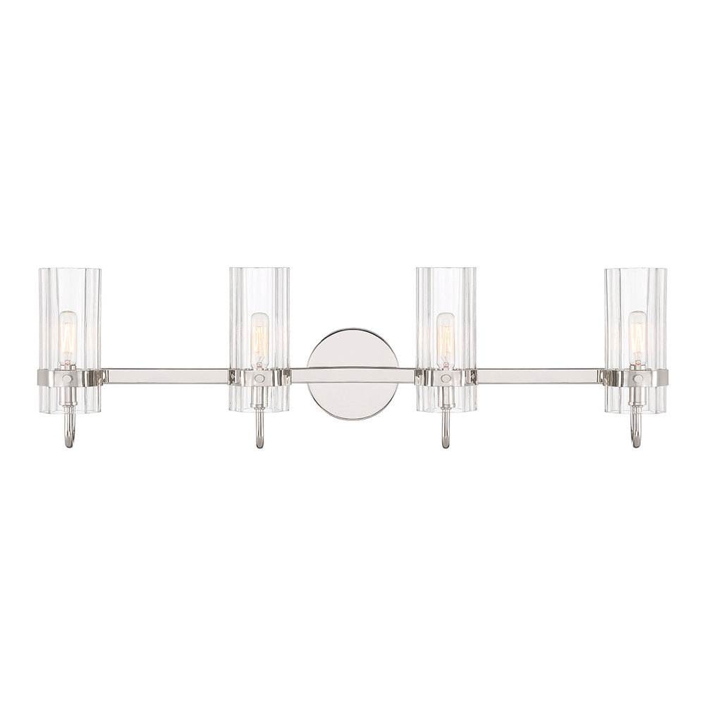 Brook 3 Light Vanity in Polished Nickel
