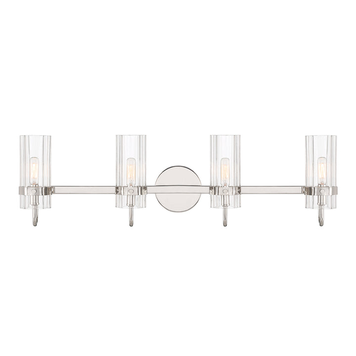 Brook 3 Light Vanity in Polished Nickel