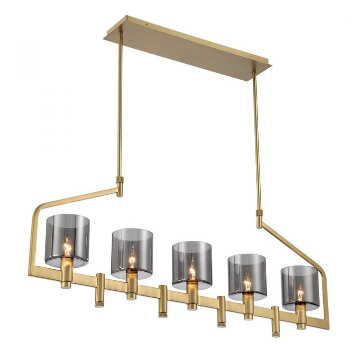 Decato 5 Light Chandelier in Brushed Gold