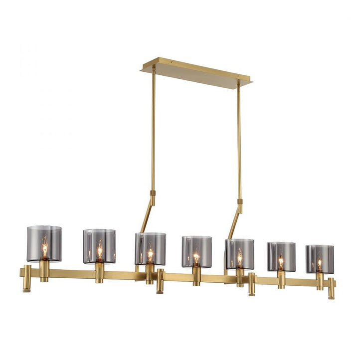 Decato 7 Light Chandelier in Brushed Gold
