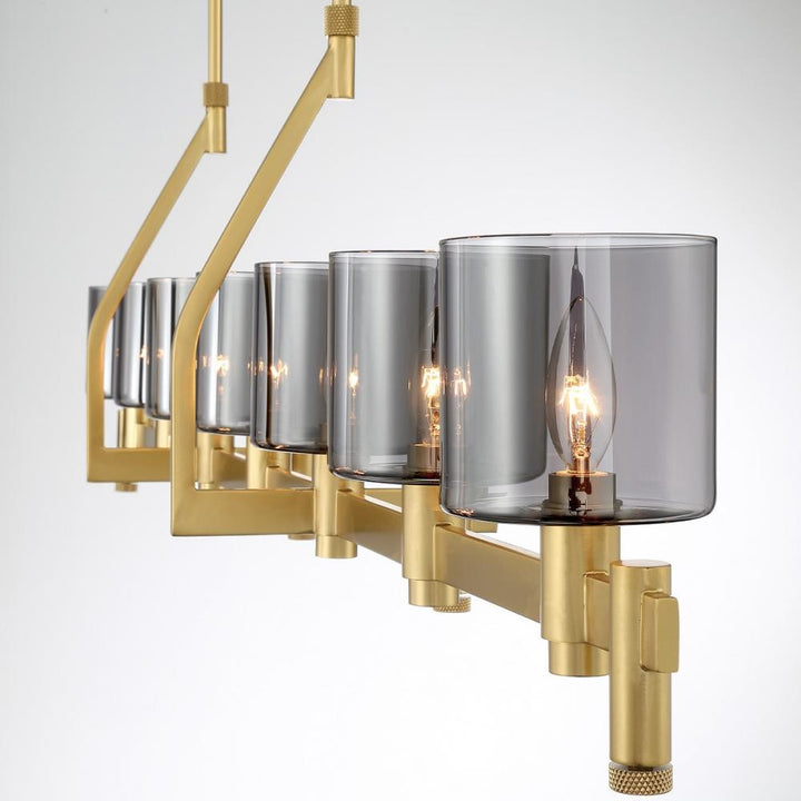Decato 7 Light Chandelier in Brushed Gold