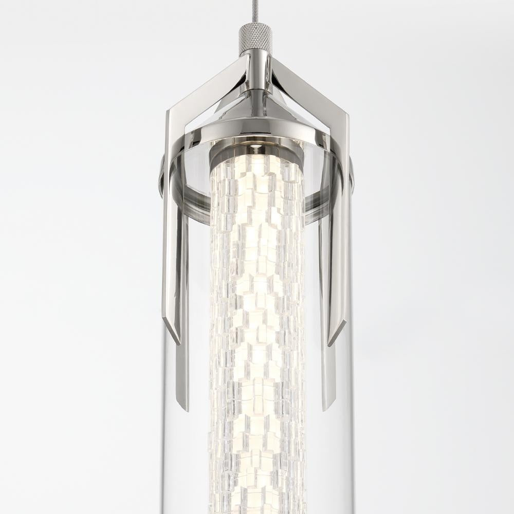 Espada 1 Light Pendant in Polished Nickel