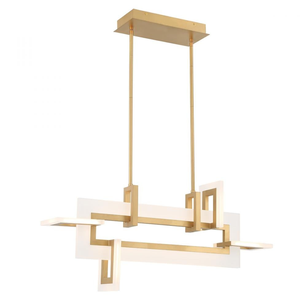 Inizio 1 Light Chandelier in Gold
