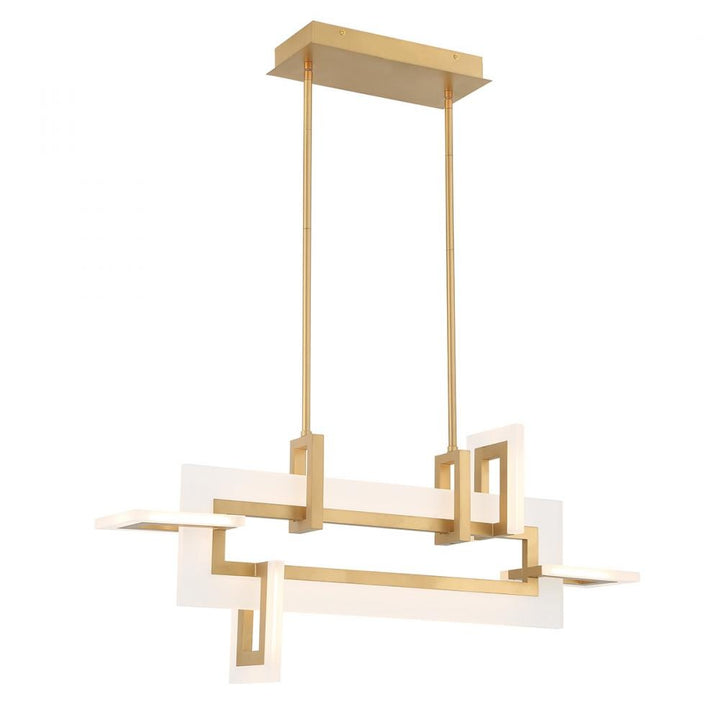 Inizio 1 Light Chandelier in Gold
