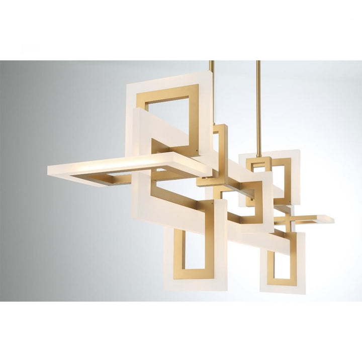 Inizio 1 Light Chandelier in Gold