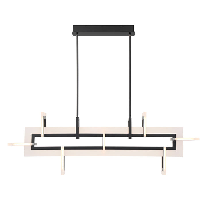 Inizio 1 Light Chandelier in Black