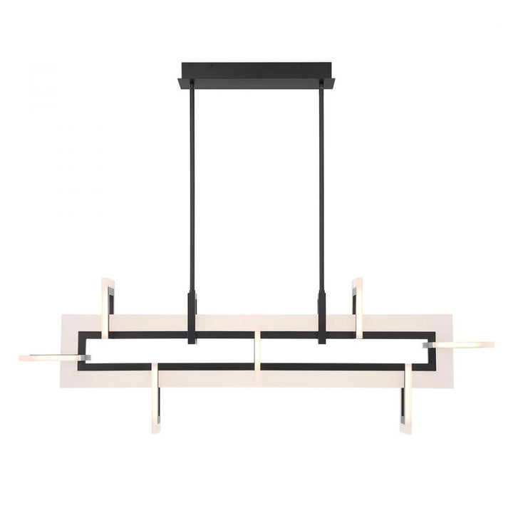 Inizio 1 Light Chandelier in Black