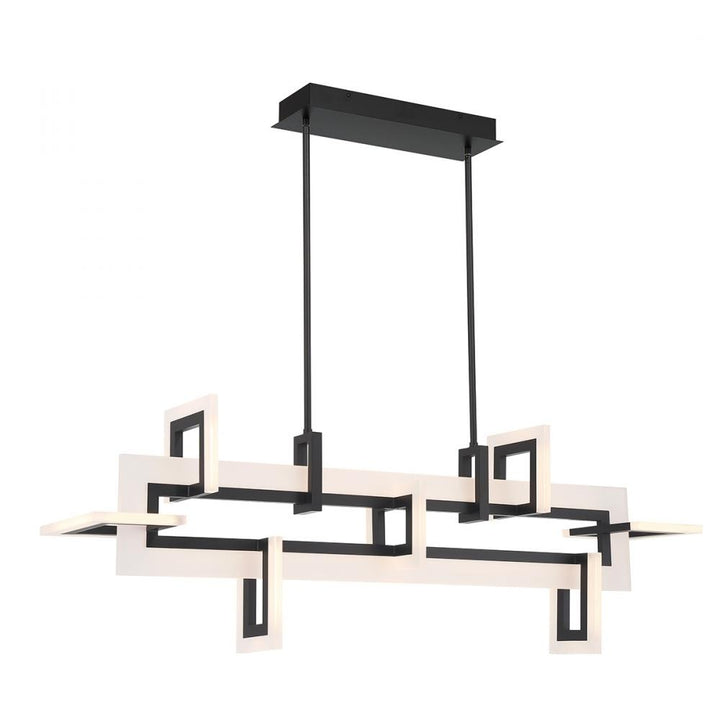 Inizio 1 Light Chandelier in Black