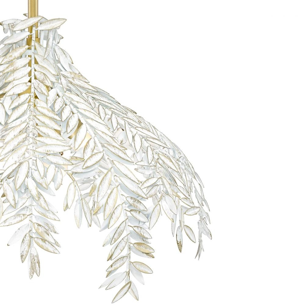 Jalore 3 Light Pendant in Distressed White