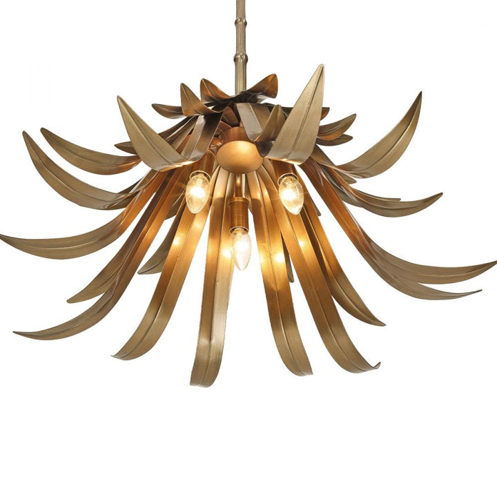 Kagra 3 Light Pendant in Brass