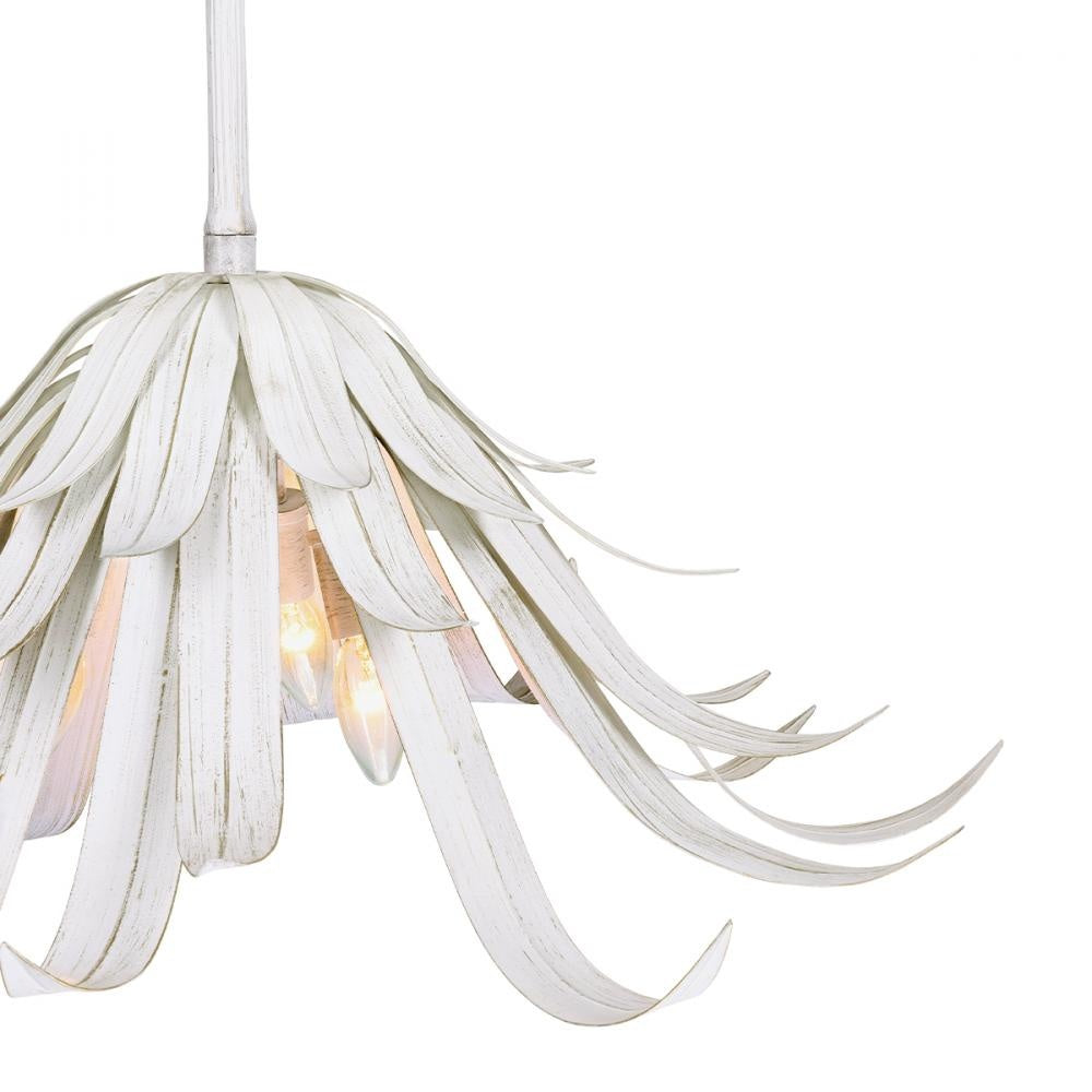 Kagra 3 Light Pendant in Distressed White