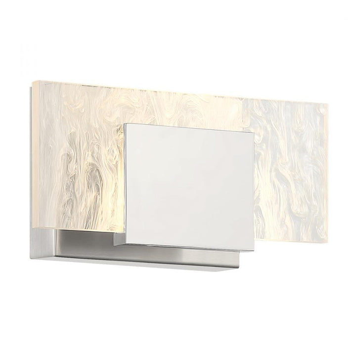 Kasha 1 Light Vanity in Chrome and Nickel