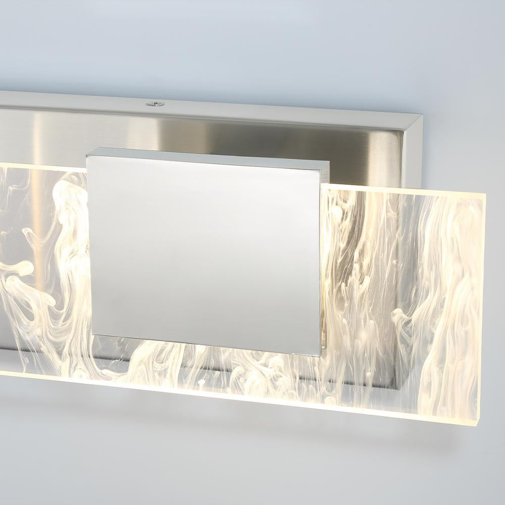 Kasha 3 Light Vanity in Chrome and Nickel