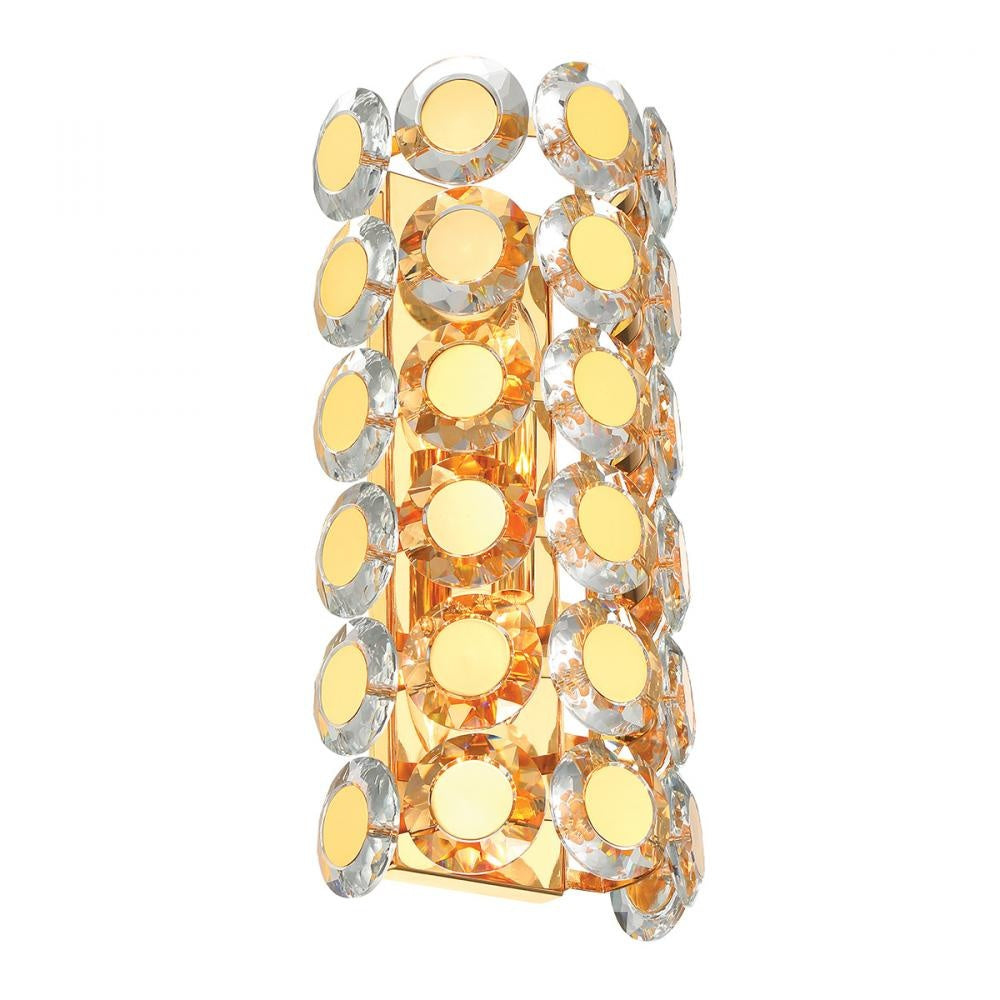 Perrene 2 Light Vanity in Gold