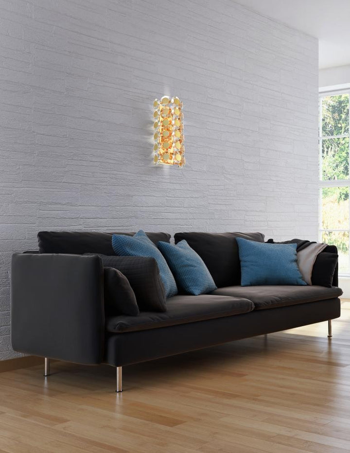 Perrene 2 Light Vanity in Gold