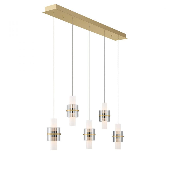 Rola 10LT Light Pendant in Brushed Gold