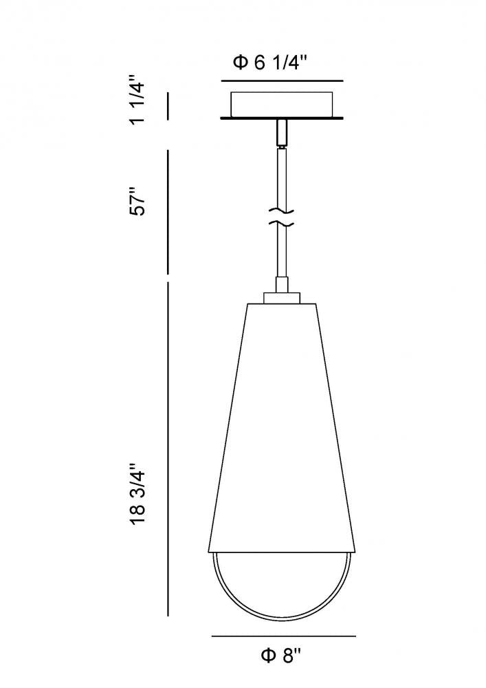 Solari 2 Light Pendant in Polished Nickel