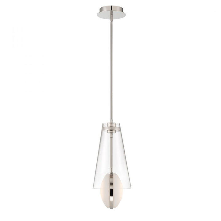 Solari 2 Light Pendant in Polished Nickel