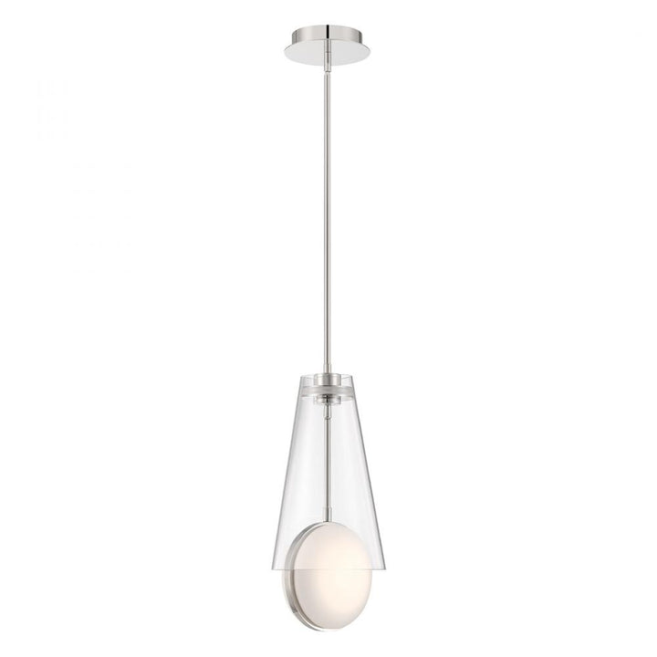 Solari 2 Light Pendant in Polished Nickel