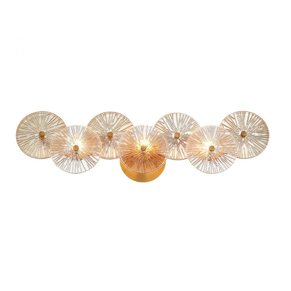 Sue-anne 3 Light Vanity in Brass