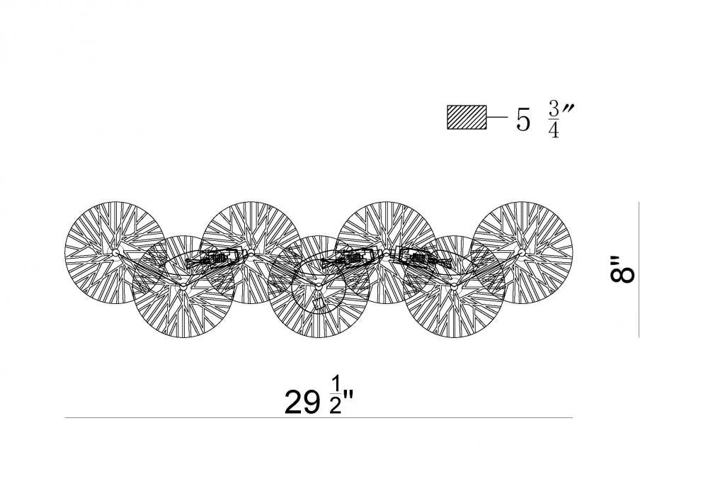 Sue-anne 3 Light Vanity in Brass