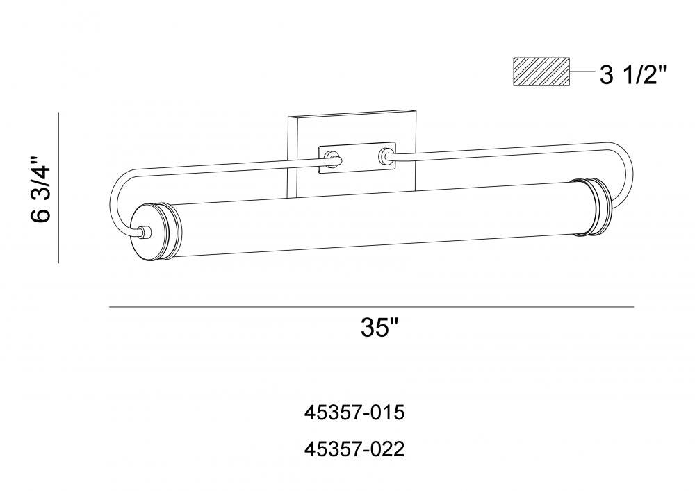 Tellie 1 Light Vanity in Chrome