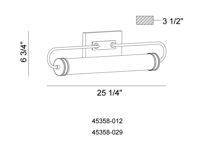 Tellie 1 Light Vanity in Chrome