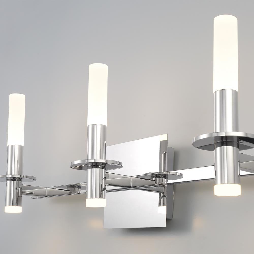 Torna 6 Light Vanity in Polished Nickel