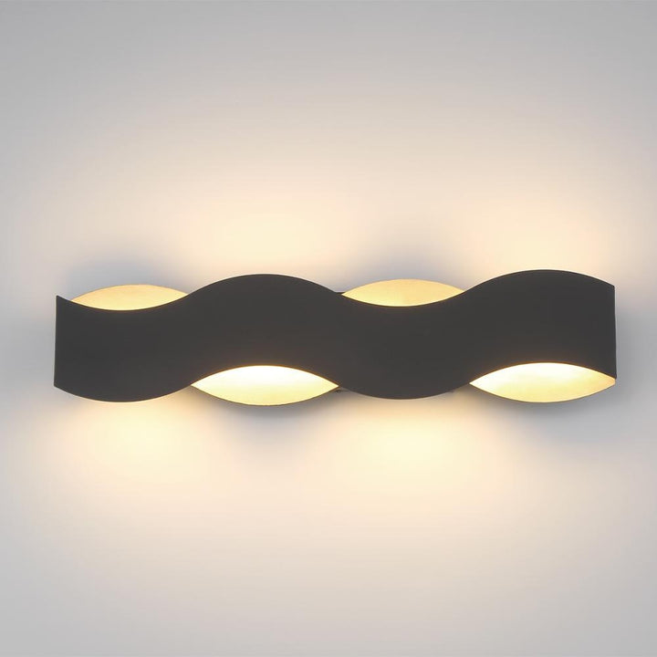 Vaughan 1 Light Vanity in Black and Nickel