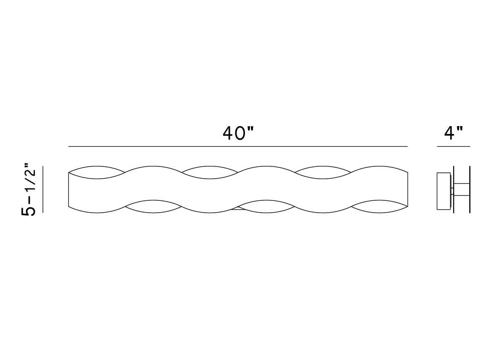 Vaughan 1 Light Vanity in Black and Nickel