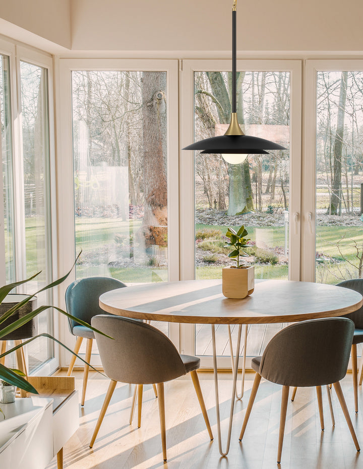 Welsh 1 Light Pendant in Black