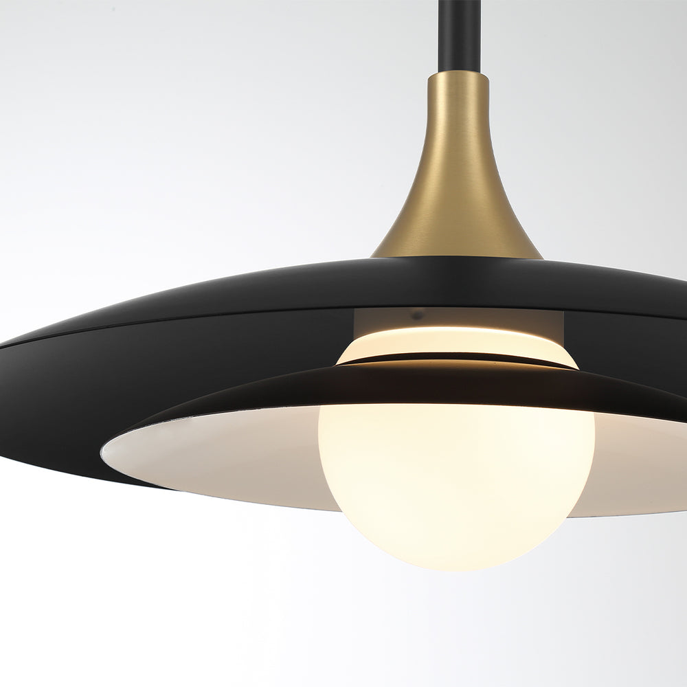 Welsh 1 Light Pendant in Black