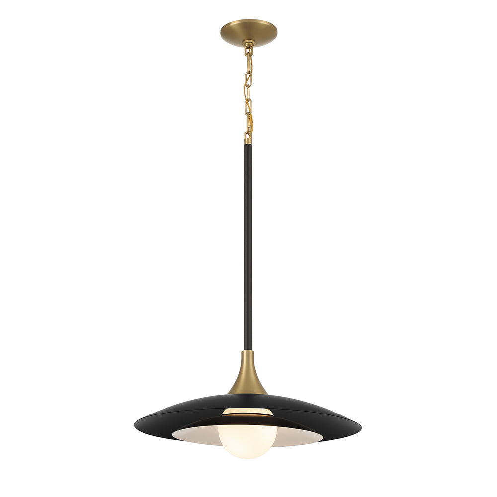 Welsh 1 Light Pendant in Black