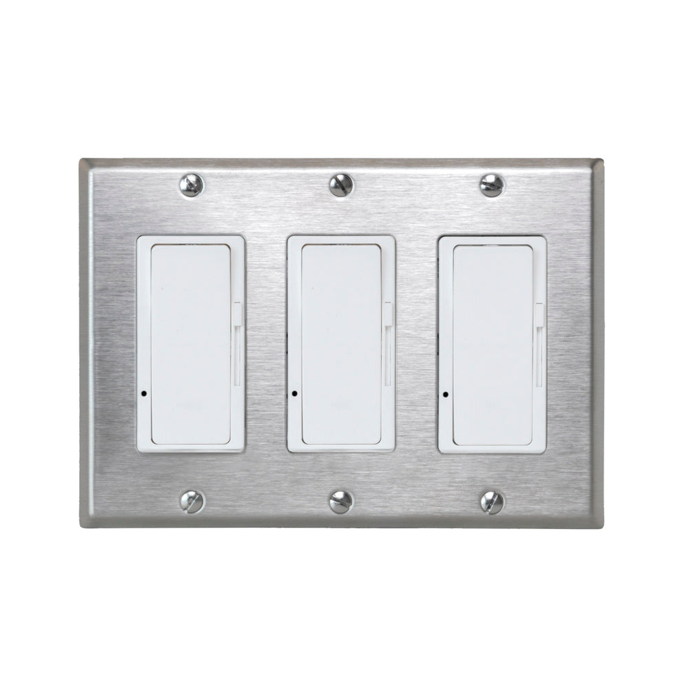 Eurofase EFSSPS3 On/Off Switch with Stainless Steel Plate and Box