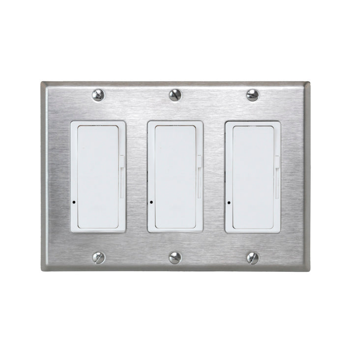 Eurofase EFSSPS3 On/Off Switch with Stainless Steel Plate and Box