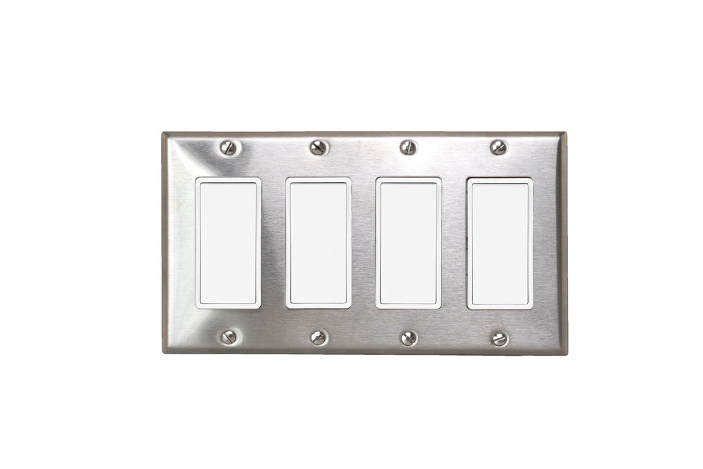 Eurofase EFSSPS4 On/Off Switch with Stainless Steel Plate and Box