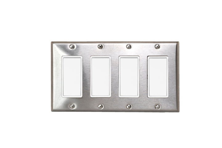 Eurofase EFSSPS4 On/Off Switch with Stainless Steel Plate and Box