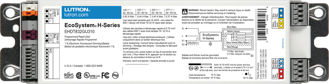 ECOSYS H-SERIES T8 32W UNIV 3LAMP 1.0BF