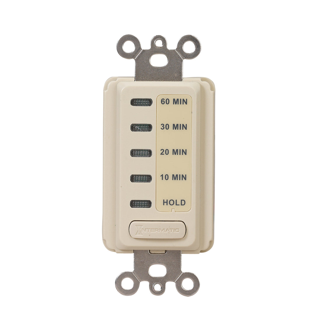 Electronic Countdown Timer, 120 VAC, 60 Hz, Preset Times 10,20,30,60 Minute, With Hold, Ivory