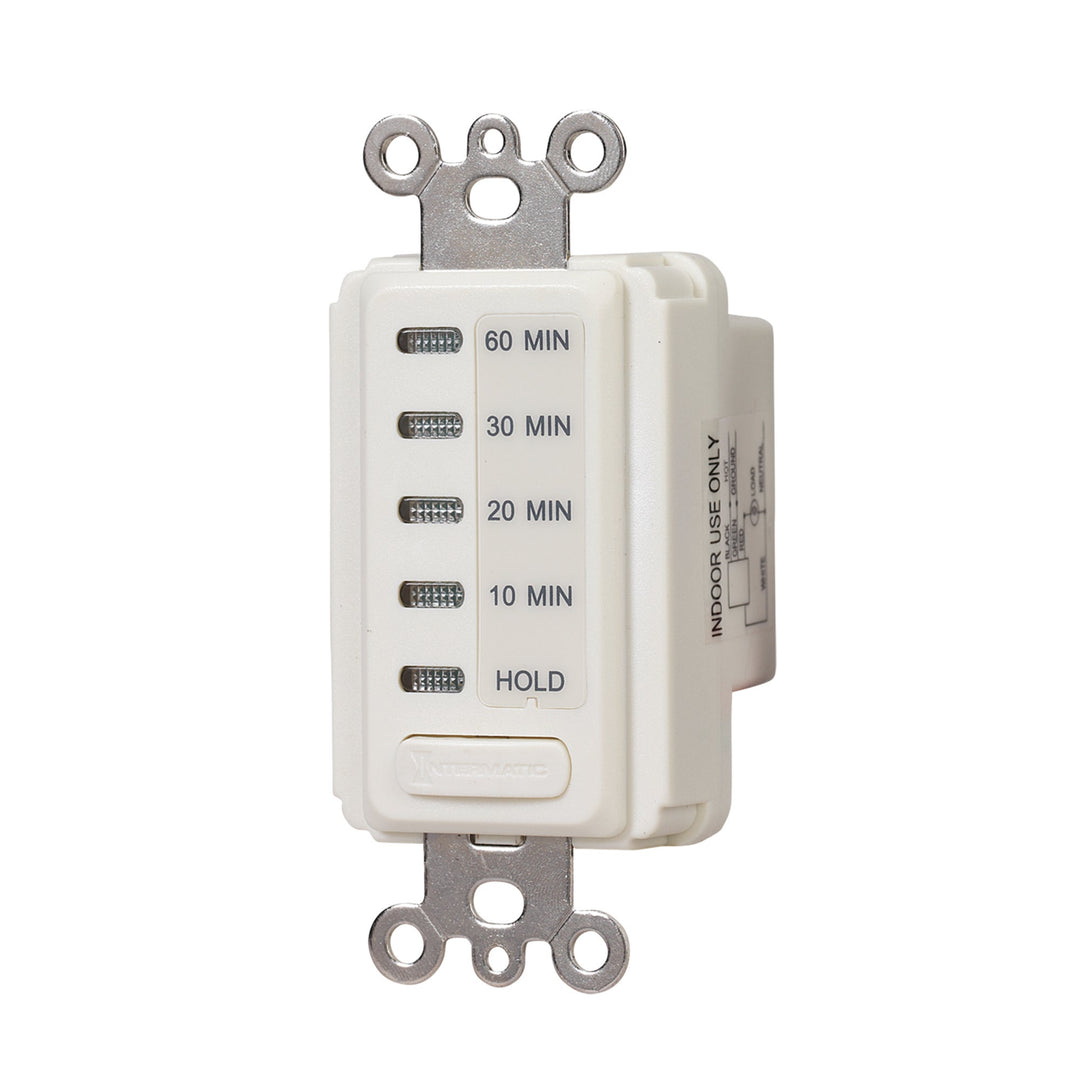 Electronic Countdown Timer, 120 VAC, 60 Hz, Preset Times 10,20,30,60 Minute, With Hold, Light Almond