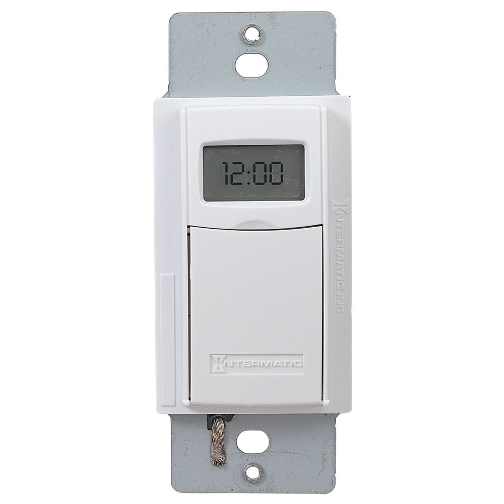 Electronic Countdown Timer, Programmable, 120-277 VAC, 50/60 Hz, 1 Second to 24 Hours, White