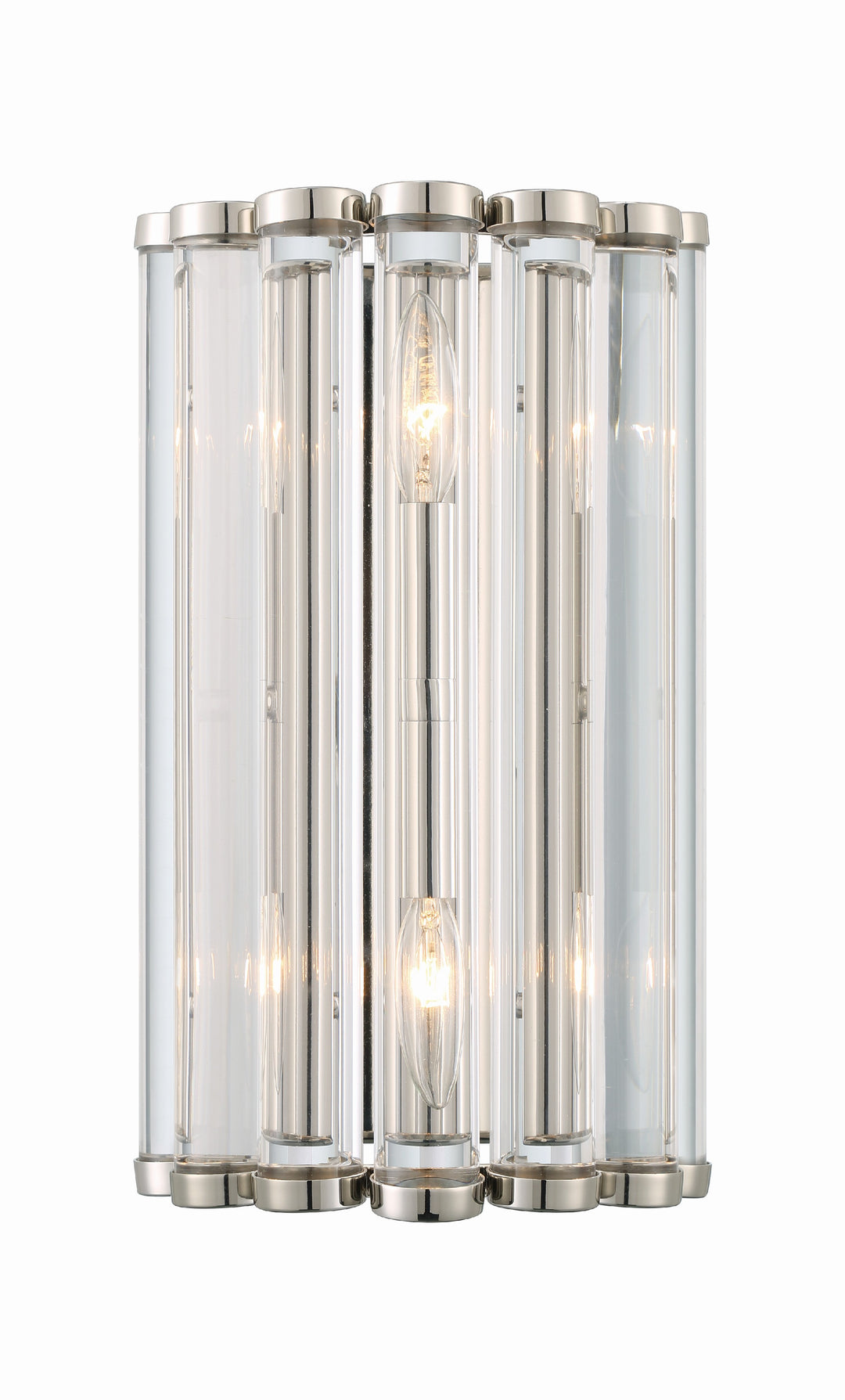 Libby Langdon Elliot 2 Light Polished Nickel Sconce