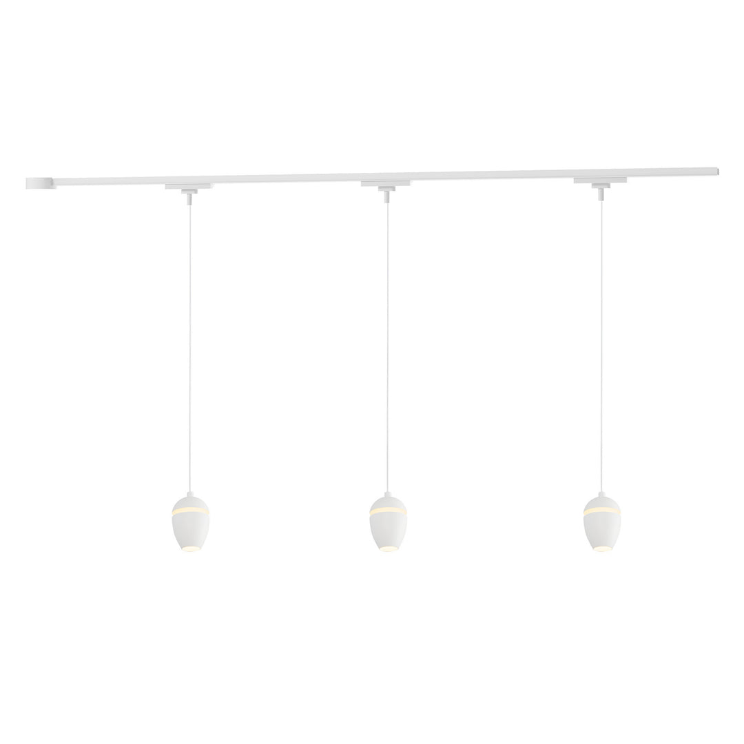 Eloa 38-in White dimmable LED Trilo Ceiling Kit