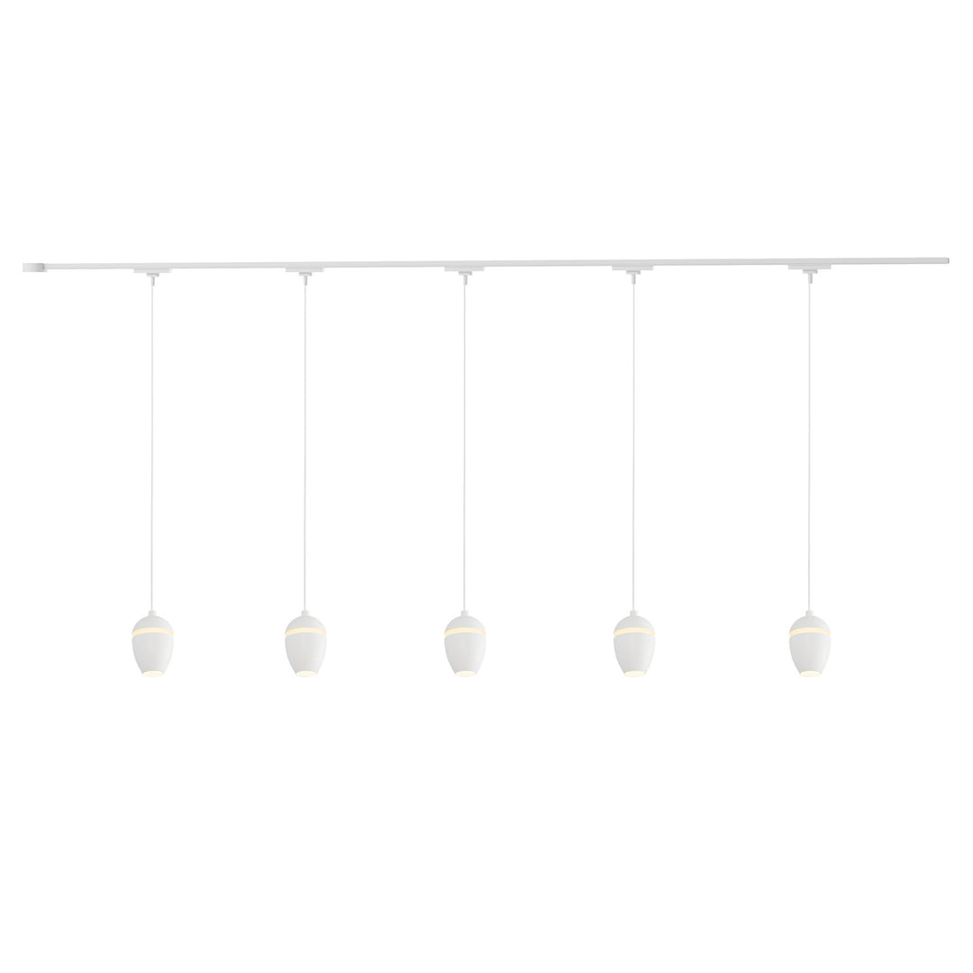 Eloa 81-in White dimmable LED Trilo Ceiling Kit