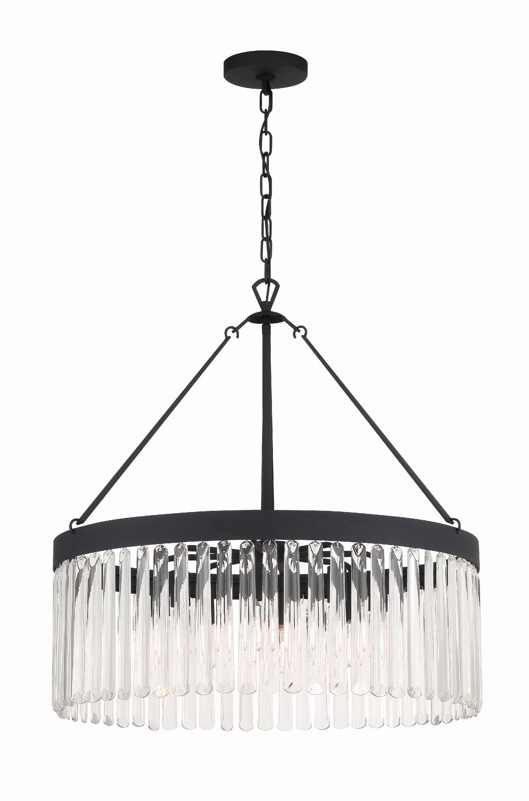 Emory 8 Light Black Forged Chandelier