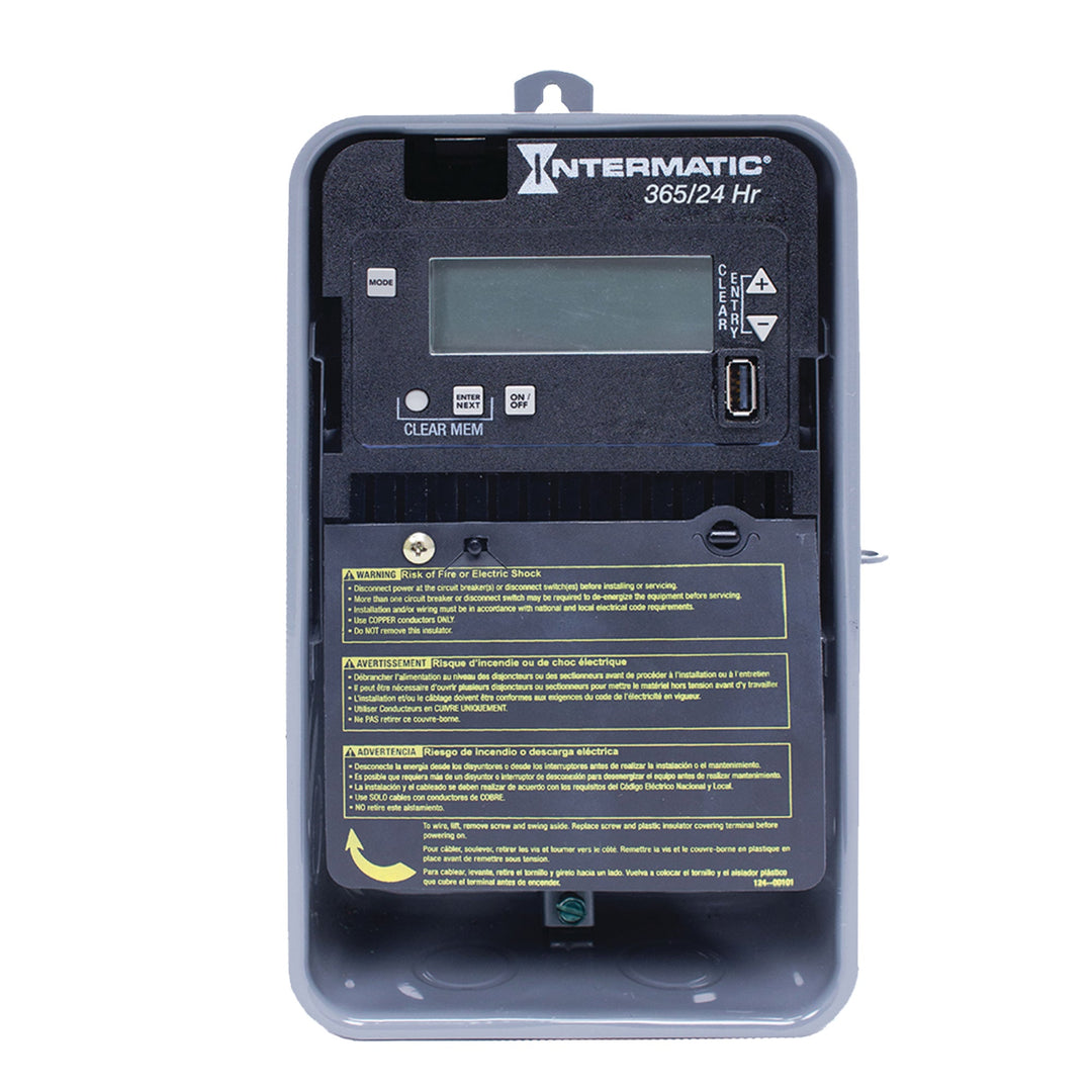 24-Hour/365 Day 1-Circuit Electronic Control, 120-277 VAC, SPDT, Outdoor Metal Enclosure