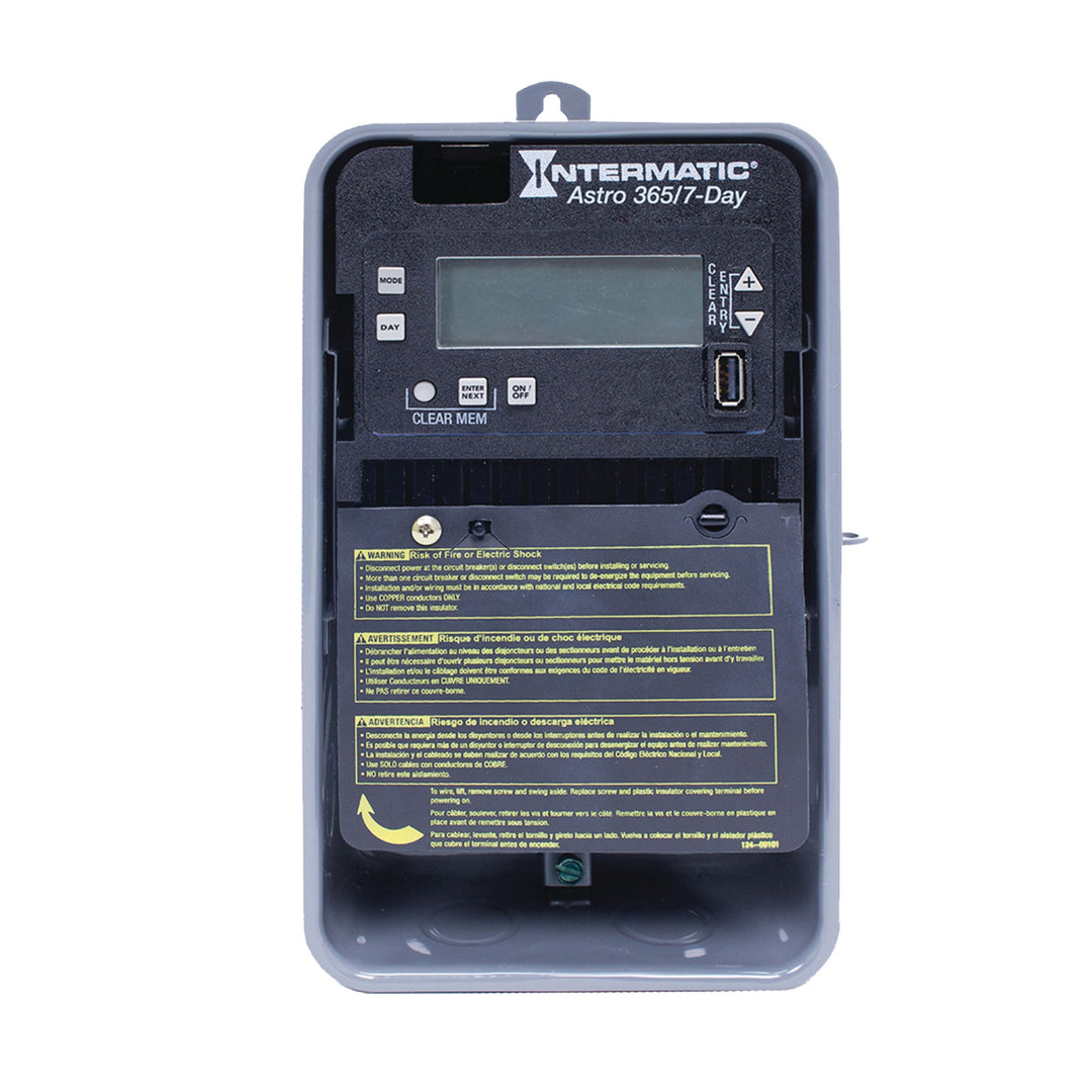 Astronomic 7-Day/365 Day 1-Circuit Electronic Control, 120-277 VAC, SPDT, Outdoor Metal Enclosure